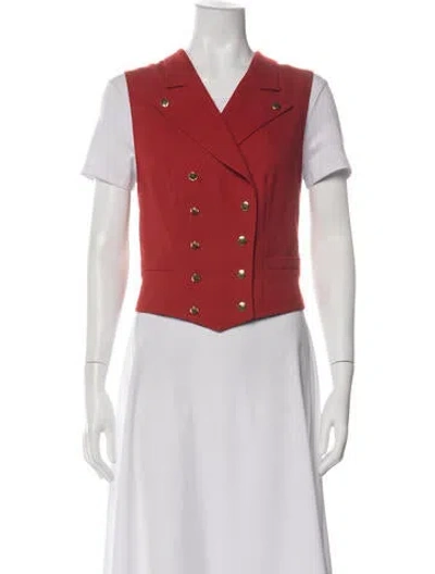 Pre-owned Ralph Lauren Vintage 1980's Vest In Red