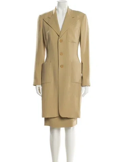 Pre-owned Ralph Lauren Vintage 1990's Skirt Suit In Neutral