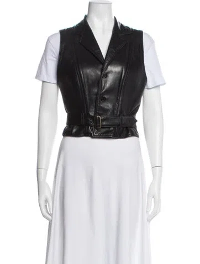 Pre-owned Ralph Lauren Vintage 1990's Vest In Black
