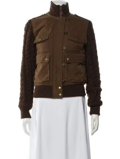 Pre-owned Ralph Lauren Vintage 2000's Bomber Jacket In Brown