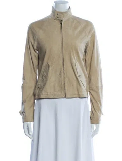 Pre-owned Ralph Lauren Vintage 2000's Bomber Jacket In Neutral