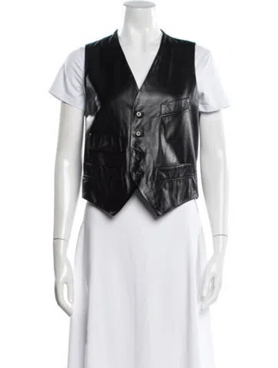 Pre-owned Ralph Lauren Vintage 2000's Vest In Black
