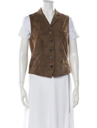 Pre-owned Ralph Lauren Vintage 2000's Vest In Brown