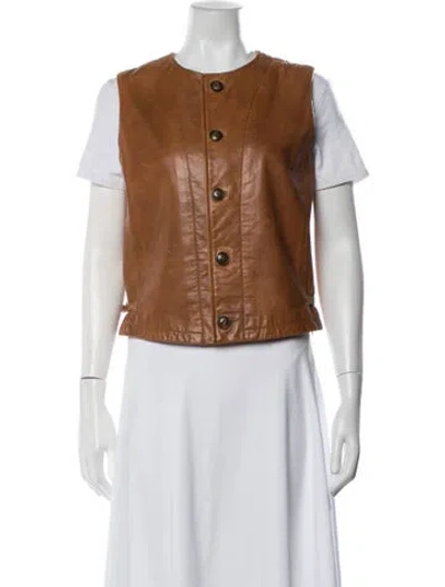 Pre-owned Ralph Lauren Vintage 2000's Vest In Brown