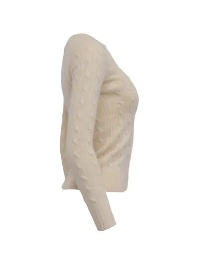 Pre-owned Ralph Lauren Vintage Cable-knit Sweater In Neutral