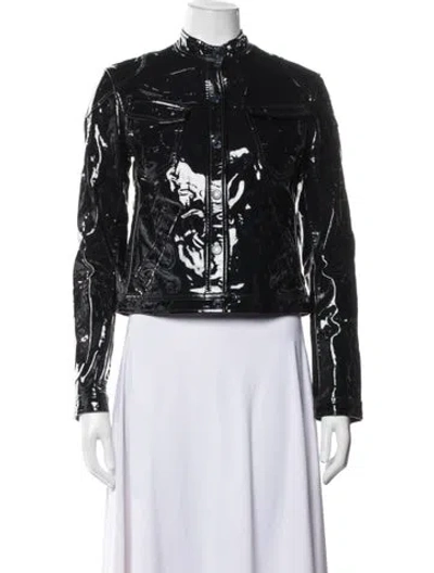 Pre-owned Ralph Lauren Vintage Calfskin Jacket In Black