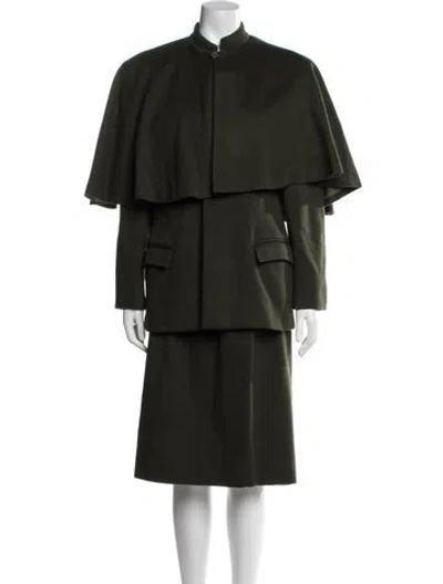 Pre-owned Ralph Lauren Vintage Cashmere Skirt Set In Gray
