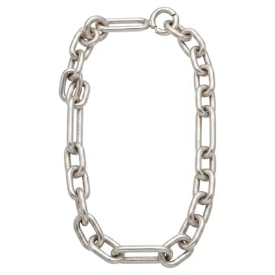 Pre-owned Ralph Lauren Vintage Designer  Heavy 925 Sterling Paperclip Link Chain Necklace In Multiple