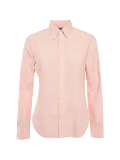 Pre-owned Ralph Lauren Vintage Embroidered Logo Shirt In Pink