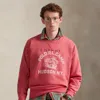 Ralph Lauren Vintage Fit Fleece Graphic Sweatshirt In Red