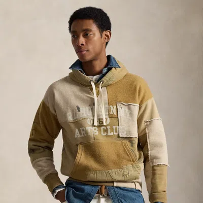 Ralph Lauren Vintage Fit Patchwork Fleece Hoodie In Multi