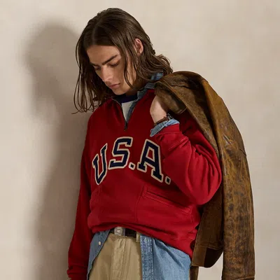 Ralph Lauren Vintage Fit Usa Collared Sweatshirt