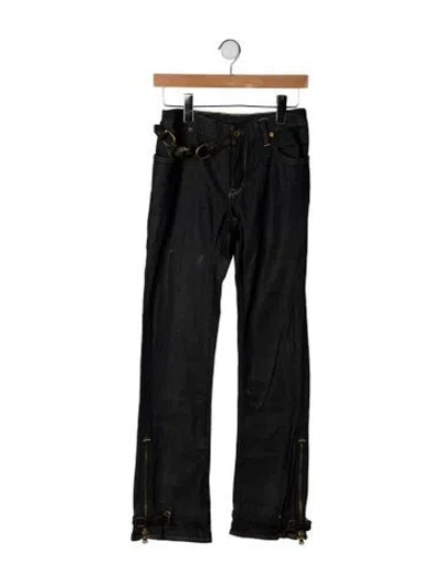 Pre-owned Ralph Lauren Vintage Flared Jeans In Black