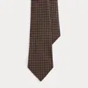 Ralph Lauren Vintage-inspired Neat Silk Tie In Burgundy