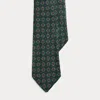Ralph Lauren Vintage-inspired Neat Silk Tie In Green