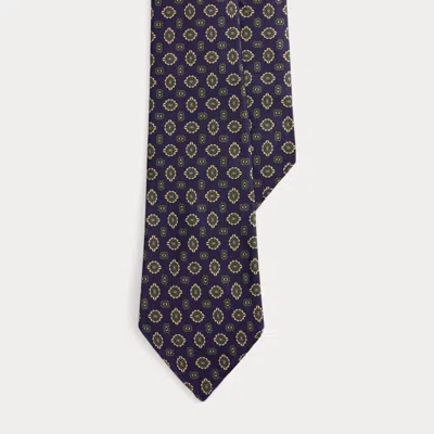 Ralph Lauren Vintage-inspired Neat Silk Tie In Blue