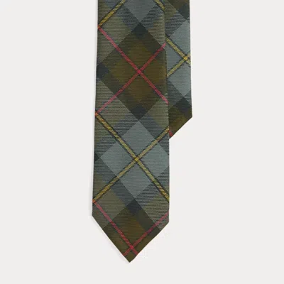 Ralph Lauren Vintage-inspired Tartan Wool Tie In Green