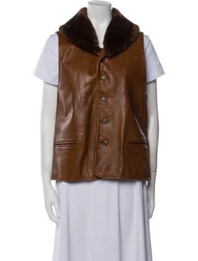 Pre-owned Ralph Lauren Vintage Late 1970's - Early 1980's Vest In Brown