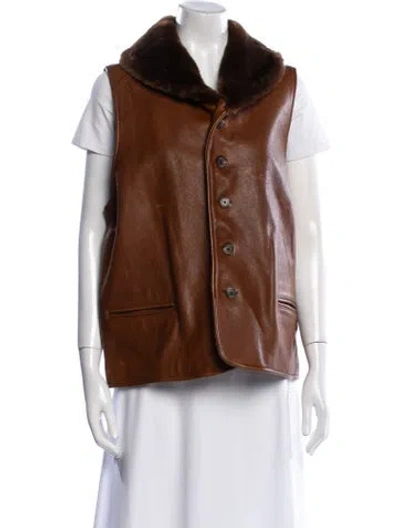 Pre-owned Ralph Lauren Vintage Late 1970's - Early 1980's Vest In Brown