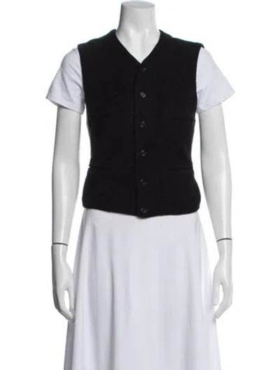 Pre-owned Ralph Lauren Vintage Late 1980's - Early 1990's Vest In Black