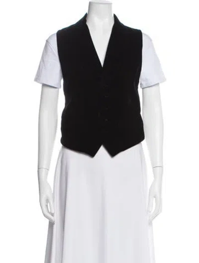 Pre-owned Ralph Lauren Vintage Late 1980's - Early 1990's Vest In Black