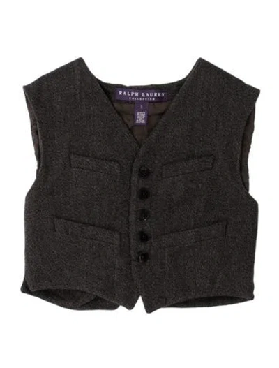 Pre-owned Ralph Lauren Vintage Late 1990's - Early 2000's Vest In Black