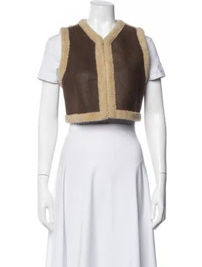 Pre-owned Ralph Lauren Vintage Late 1990's - Early 2000's Vest In Brown