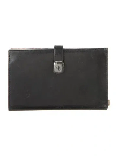 Pre-owned Ralph Lauren Vintage Leather Wallet In Black