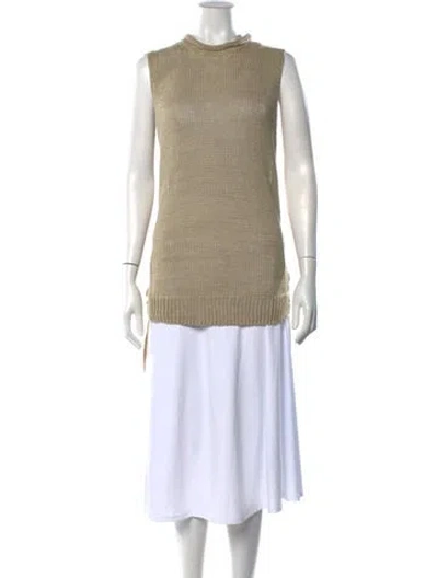 Pre-owned Ralph Lauren Vintage Linen Sweater In Neutrals