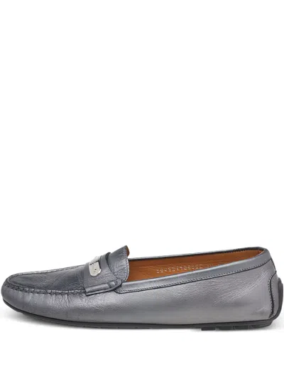 Pre-owned Ralph Lauren Vintage Logo-plaque Loafers