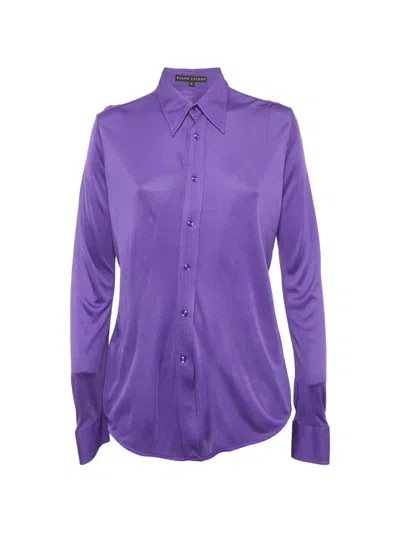 Pre-owned Ralph Lauren Vintage Long-sleeve Shirt In Purple