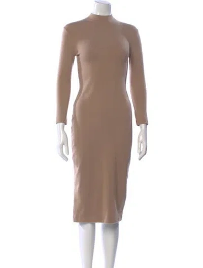 Pre-owned Ralph Lauren Vintage Midi Length Dress In Neutral