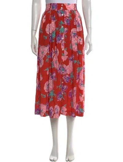 Pre-owned Ralph Lauren Vintage Midi Length Skirt In Multi