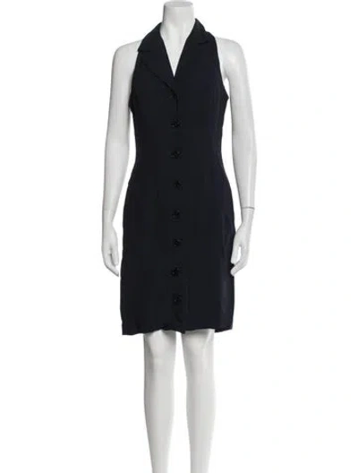 Pre-owned Ralph Lauren Vintage Mini Dress In Blue