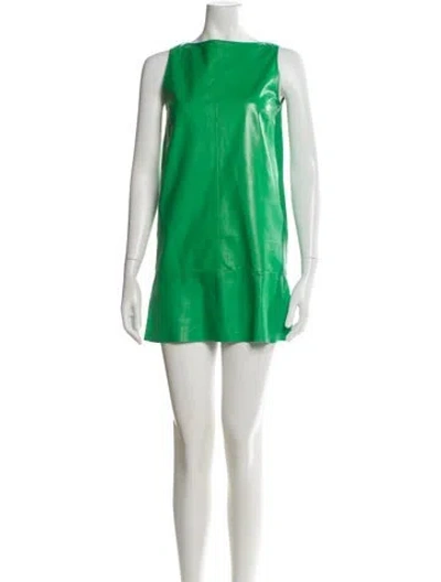 Pre-owned Ralph Lauren Vintage Mini Dress In Green
