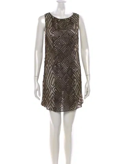 Pre-owned Ralph Lauren Vintage Mini Dress In Green