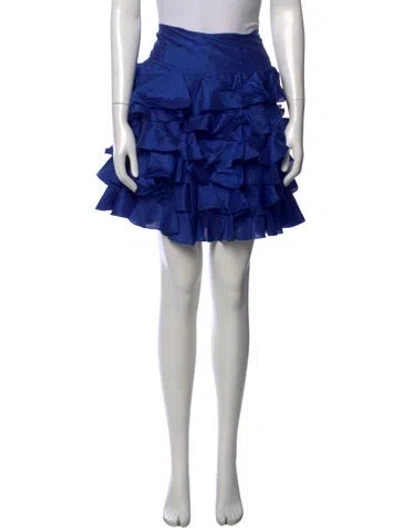 Pre-owned Ralph Lauren Vintage Mini Skirt In Blue