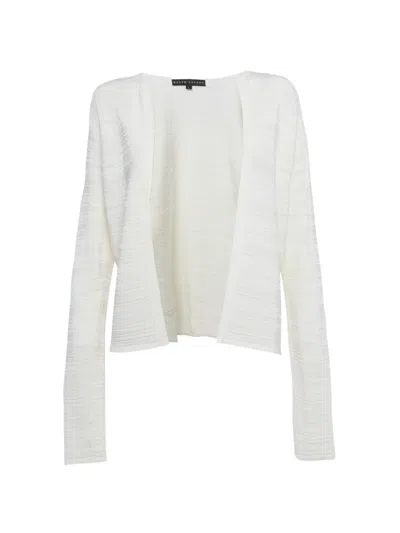 Pre-owned Ralph Lauren Vintage Open-front Cardigan In White