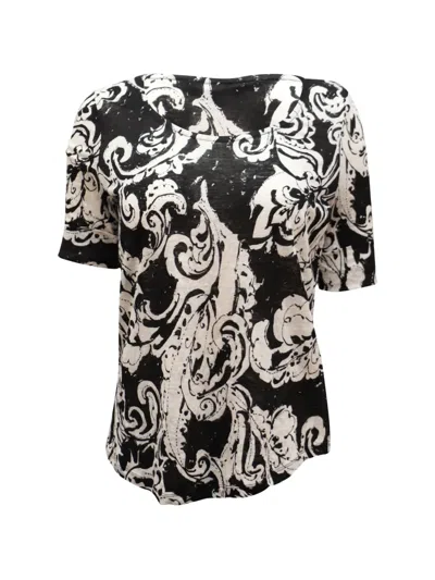 Pre-owned Ralph Lauren Vintage Paisley-print T-shirt In Black