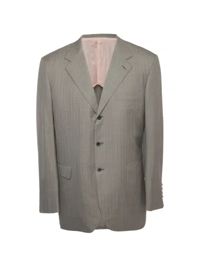Pre-owned Ralph Lauren Vintage Palatino Pinstripe Jacket In Gray