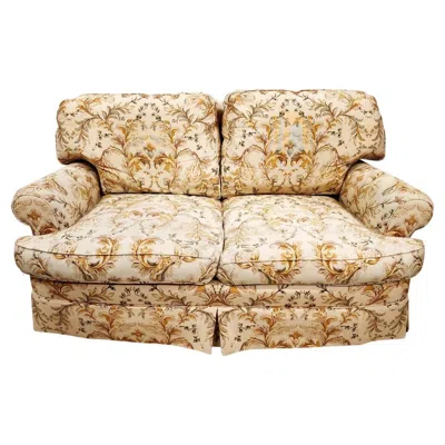Pre-owned Ralph Lauren Vintage Settee Loveseat By  In Sand