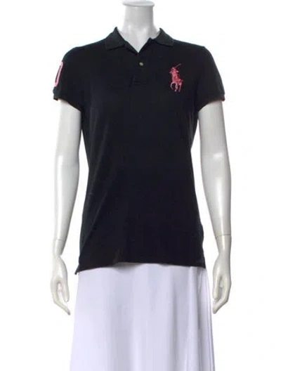 Pre-owned Ralph Lauren Vintage Short Sleeve Polo In Blue