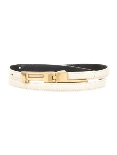 Pre-owned Ralph Lauren Vintage Skinny Belt In Multi