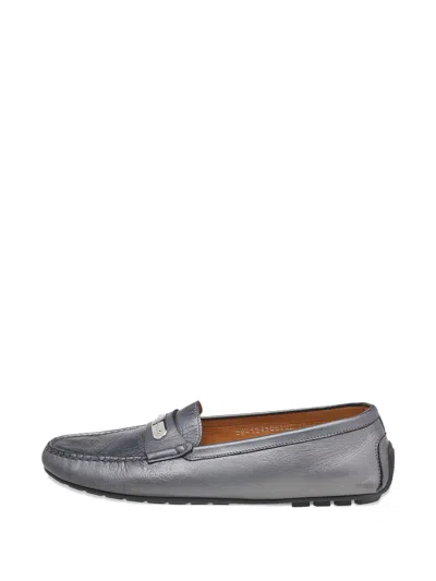 Pre-owned Ralph Lauren Vintage Slip-on Penny-strap Loafers In Gray