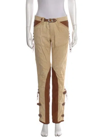 Pre-owned Ralph Lauren Vintage Straight Leg Pants In Neutral