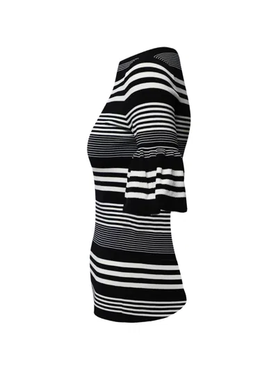 Pre-owned Ralph Lauren Vintage Striped-pattern T-shirt In Black
