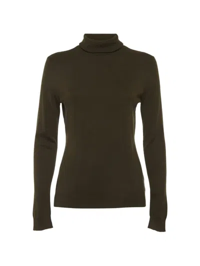 Pre-owned Ralph Lauren Vintage Turtle-neck Knit Sweater In Green