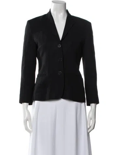 Pre-owned Ralph Lauren Vintage Wool Blazer In Black