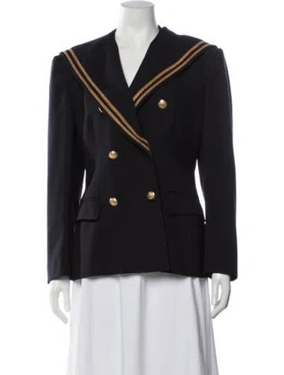 Pre-owned Ralph Lauren Vintage Wool Blazer In Black