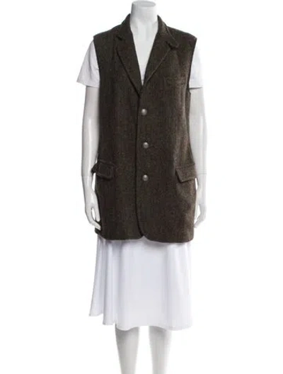 Pre-owned Ralph Lauren Vintage Wool Coat In Brown